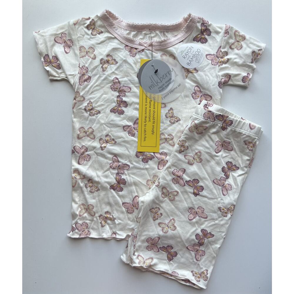 NWT Milkberry Butterfly Pjs